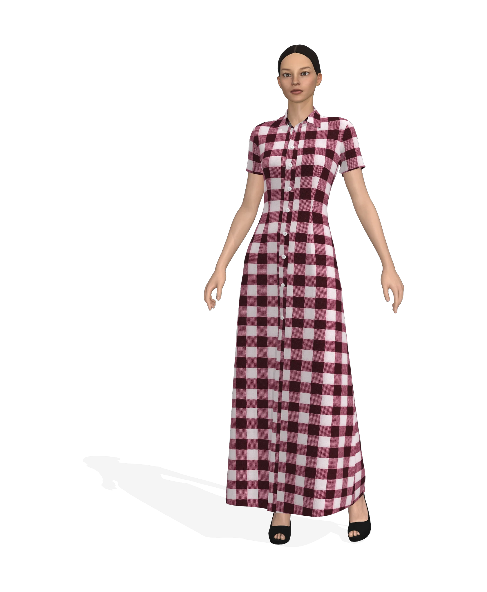 KDscion p5 quarter sleeve overall dress